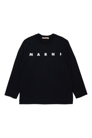 tshirt in cotone nero MARNI KIDS | M01603M00RF0M900